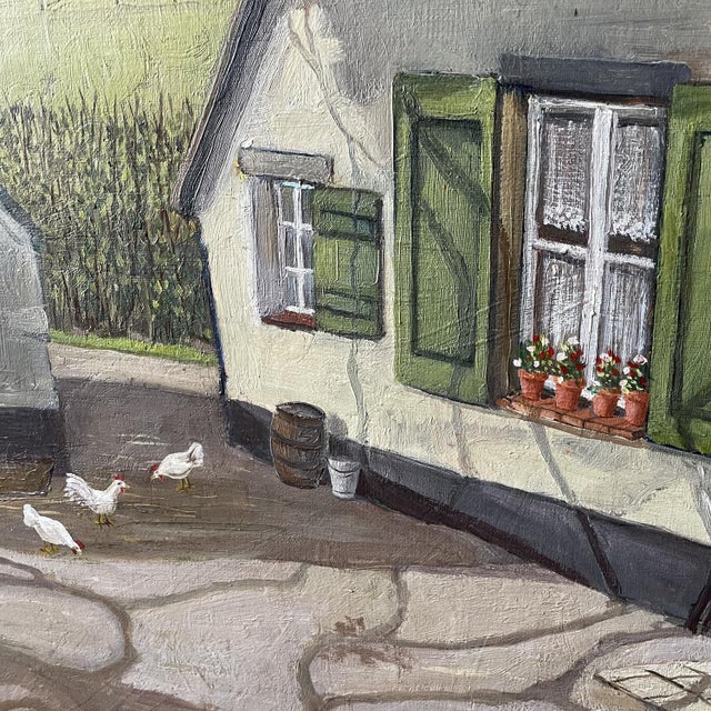 Farm View, 1890s, Oil on Canvas For Sale - Image 4 of 10