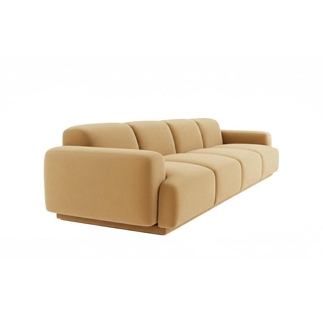 Abundancia Sofa in Cream Velvet by Moanne For Sale - Image 4 of 5