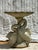 Vintage Regency Patinated Cast Concrete Swan Bird Bath For Sale - Image 4 of 8