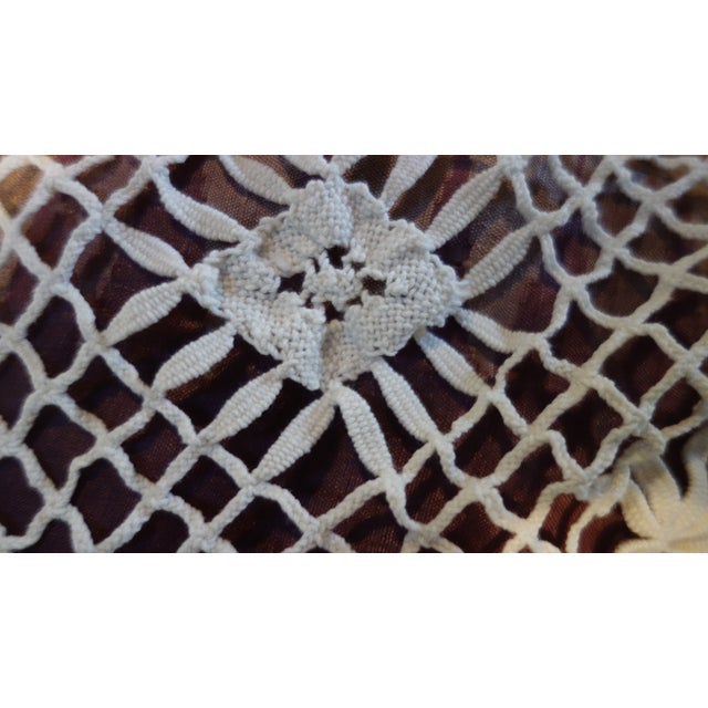 Antique Bobbin Lace Bed Throw For Sale - Image 16 of 18