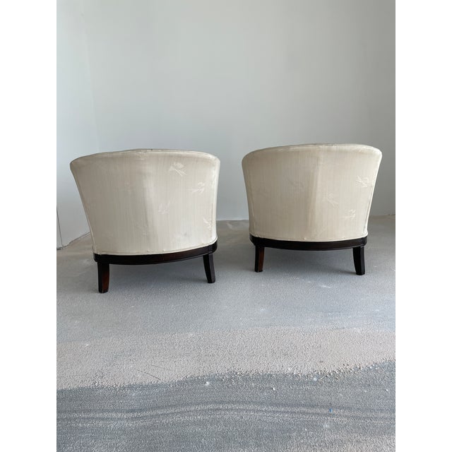 Chinoiserie Vintage Broyhill Asian Style Lounge Chairs For Sale - Image 3 of 8