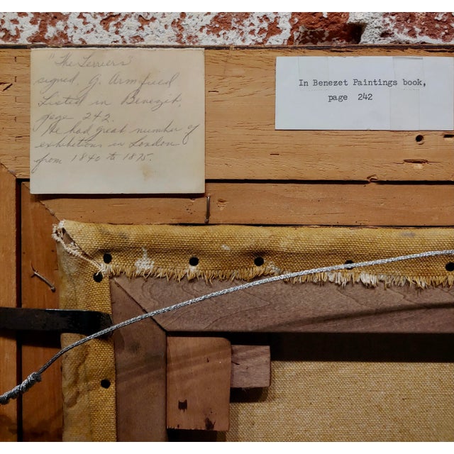 Brown George Armfield - a Pair of Terriers - 19th Century Oil Painting For Sale - Image 8 of 11