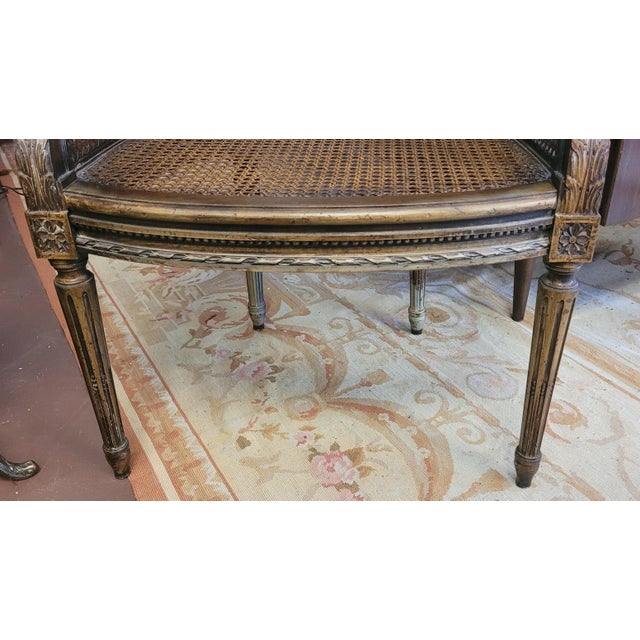 Rustic European Exceptional Antique Louis XV Cane Bergere Chair For Sale - Image 3 of 12