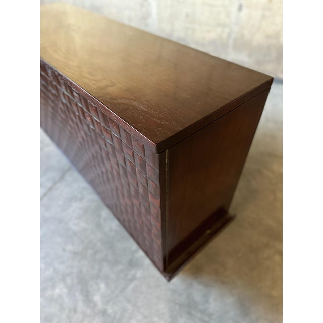 1950s Paul Laszlo Basket Weave Sideboard For Sale - Image 5 of 8