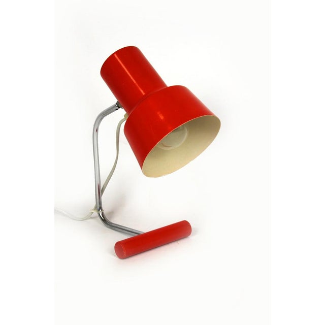 Red Table Lamp attributed to Josef Hurka for Napako, 1960s For Sale - Image 17 of 18