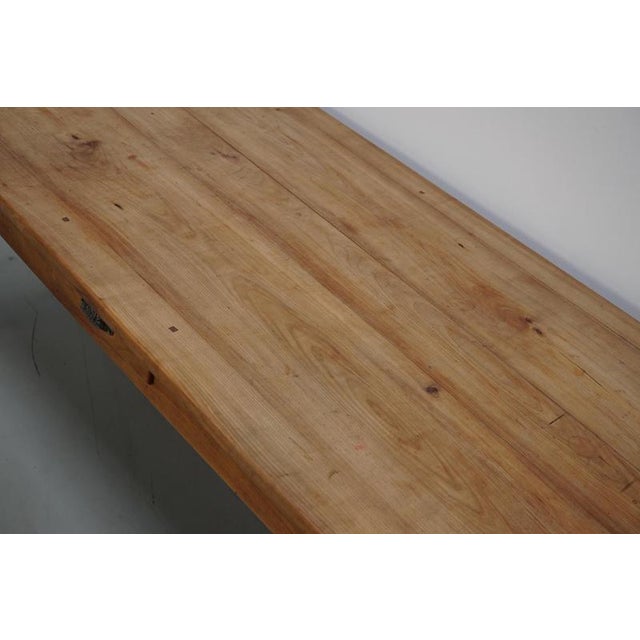 Antique 19th Century French Cherry Farmhouse Dining Table For Sale - Image 6 of 18