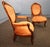 Early 20th Century French Rococo Revival "Gentleman and Lady's" Chairs For Sale - Image 4 of 15