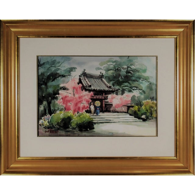 Paint Sun Ying, Japanese Garden, Golden Gate Park, San Francisco, Circa 1975 For Sale - Image 7 of 7