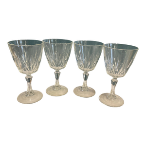 Vintage Cristal D’Arques Wine Glasses- Set of 4