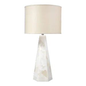 Jamie Young Borealis Hexagon Alabaster Table Lamp