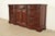 French Country Thomasville French Louis Philippe Carved Mahogany Marble Top Triple Dresser or Credenza For Sale - Image 3 of 14