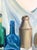 Mid 20th Century Vintage Original Oil Painting Still Life Bottles Jugs, Framed Art, Canvas, Blue For Sale - Image 5 of 11