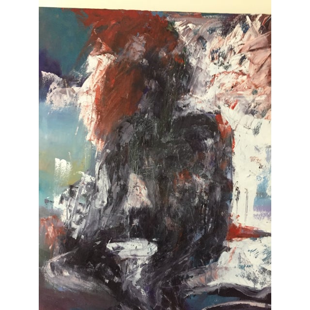 Abstract Original Oil Painting of a Black Woman Curiosity of Beauty by Marina Movshina For Sale - Image 3 of 7