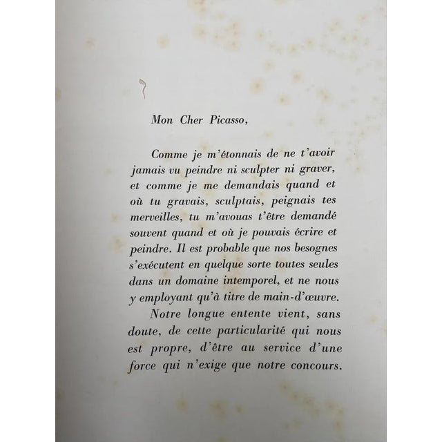 Portfolio "Picasso from 1916 to 1961" - Jean Cocteau and Pablo Picasso - 1962 1962 For Sale - Image 6 of 10