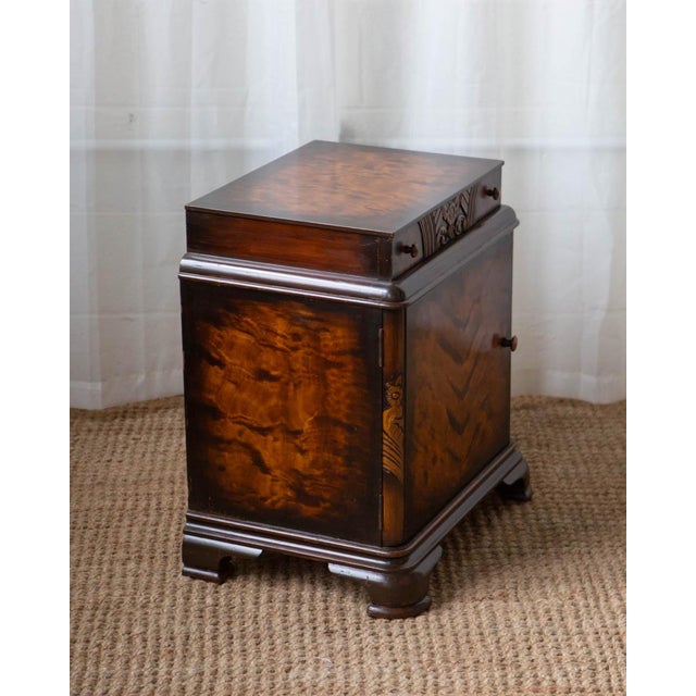 Art Deco Wood Nightstand For Sale In Columbus - Image 6 of 12