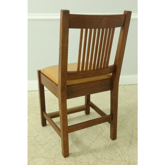 Arts & Crafts Stickley Mission Oak Arts & Crafts Chair For Sale - Image 3 of 7