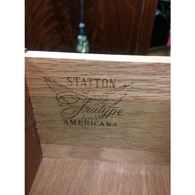 Item: Vintage Statton Trutype Dresser. Age & Condition: Circa 1970-1980. Good, refinished top. Dimensions: 65″ wide x...