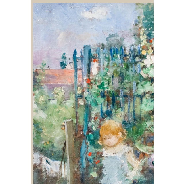 Not Yet Made - Made To Order Vintage French Impressionist Art Print – Flower Garden Landscape by Morisot, 18" X 24" For Sale - Image 5 of 9