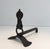 Modernist Wrought Iron Andirons - A Pair For Sale - Image 9 of 13