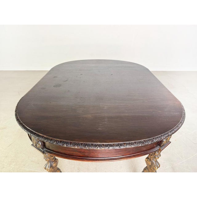 Original Neo-Baroque Dining Table in Wood For Sale - Image 10 of 12