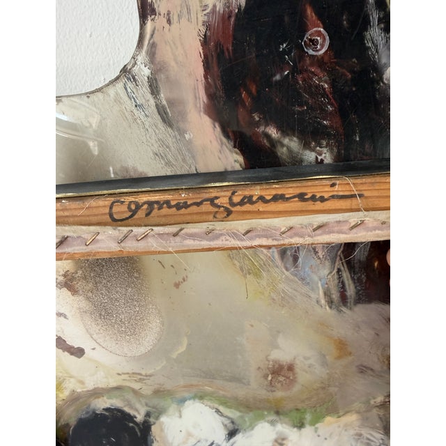 1990s Chris Mangiaracina “Giotto’s Tower” Encaustic & Oil on Lucite For Sale - Image 13 of 18