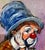 Contemporary Barry Leighton-Jones, British Sad Clown Boy Oil Painting on Canvas Barry Leighton Jones Circus Scene, c. 20th century For Sale - Image 3 of 4