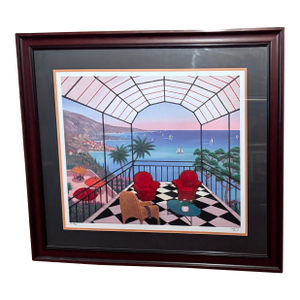 François Ledan “Riviera Vista” Seriolithograph Signed Printer’s Proof Pp