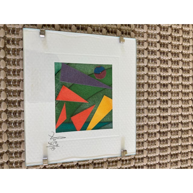 Contemporary 1990s Original Textile Art Miniatures, Signed and Numbered- Set of 5 For Sale - Image 3 of 7