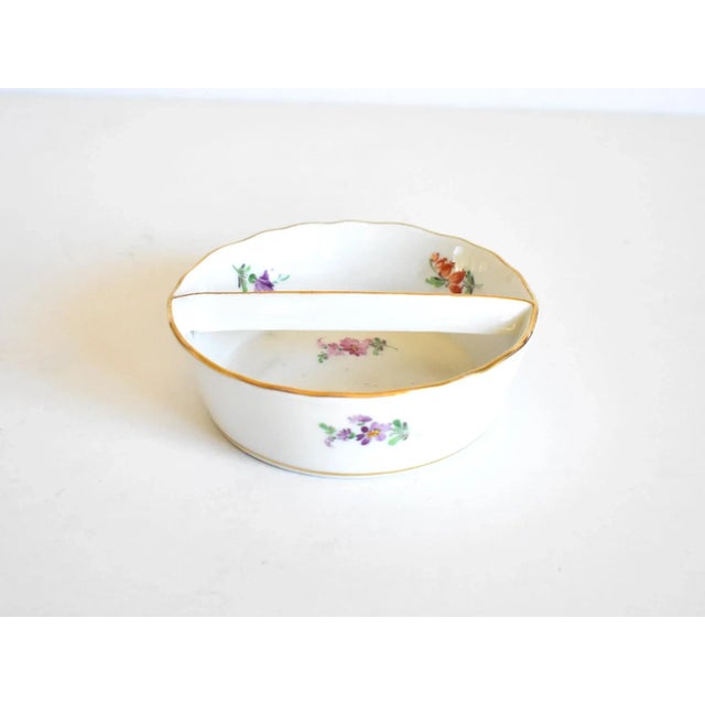 Shabby Chic Meissen Scattered Flowers Pattern Bowl For Sale - Image 3 of 10