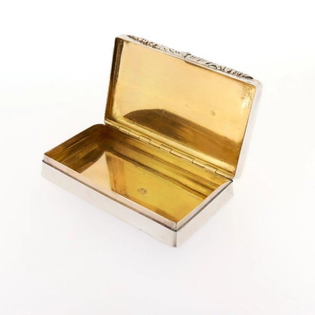 Antique Early 19th Century Austrian 13 Loth Silver Equestrian Fox Hunt Snuff Box For Sale - Image 13 of 15