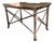 2000s Attributed to Maitland-Smith Leather, Iron & Glass Nailhead Coffee Table For Sale