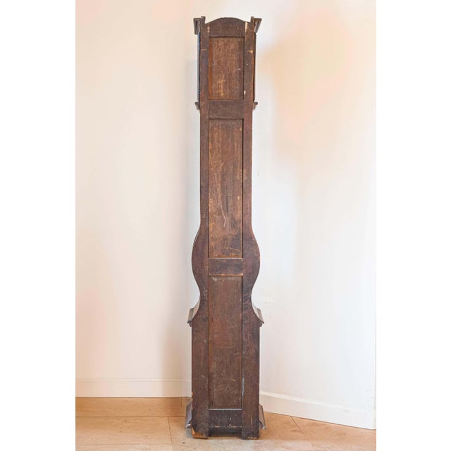 French Louis XV Period Walnut Longcase Clock from the Rhône Valley, circa 1760 For Sale - Image 11 of 16