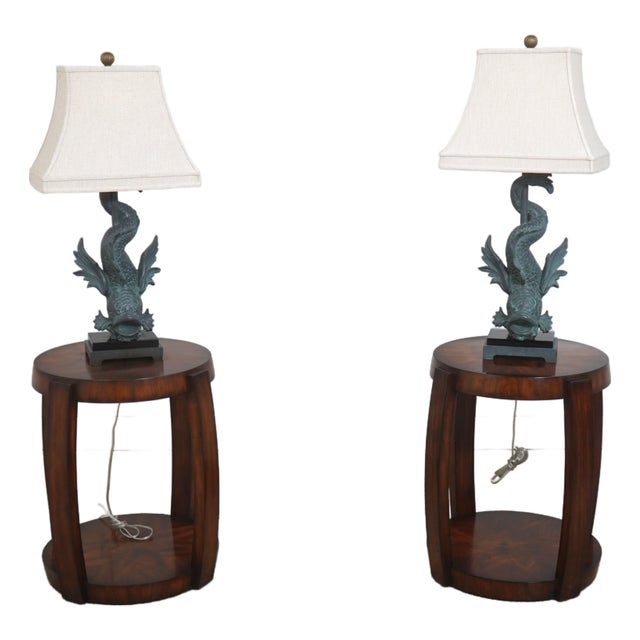 Pair of Wildwood Biltmore Lamps on Tables (Attached) For Sale