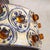 Jette Hellerøe Danish Ceramic Amber Glass Pendant Light by Jette Helleroe for Axella, 1960s For Sale - Image 4 of 10