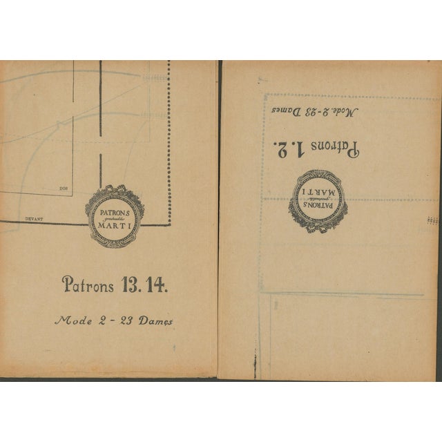 Paper Patrons Marti – Booklet With 56 Fashion Prints & 13 Large Patterns to Make All the Dresses – 1923–1924 For Sale - Image 7 of 9