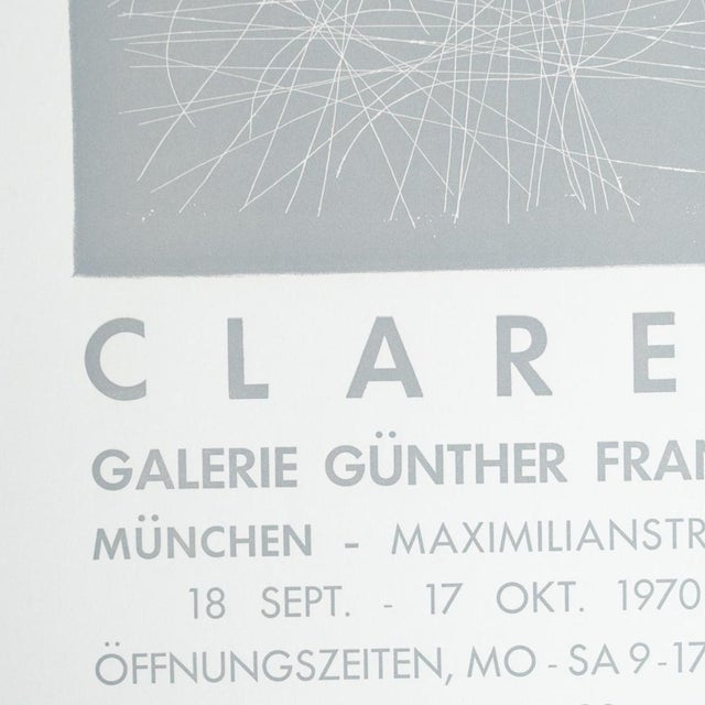 Original Exhibition Poster Vilacasas/Claret at Günther Franke Gallery, 1970 For Sale - Image 6 of 10