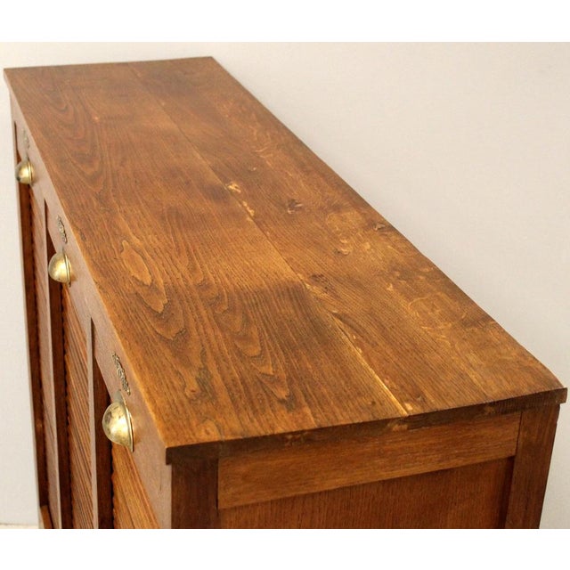 Vintage Filing Cabinet in Oak, 1920s For Sale - Image 9 of 11