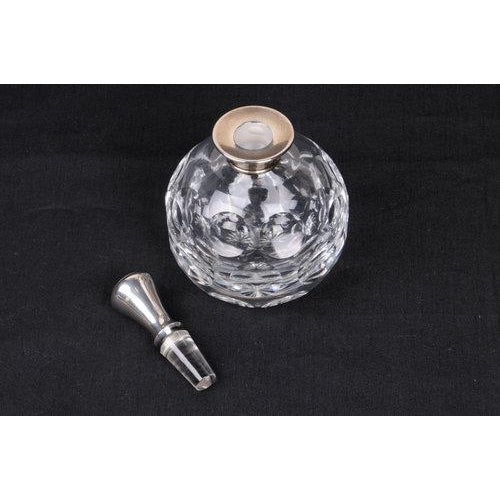 Victorian Early 20th Century Hawkes Crystal & Sterling Perfume Bottle For Sale - Image 3 of 11