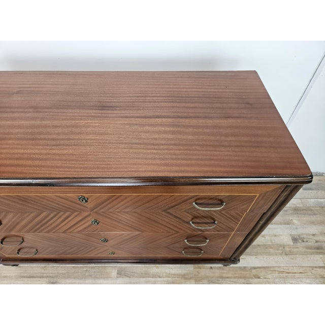Vintage Chest of Drawers in Rosewood and Maple, 1980 For Sale - Image 6 of 18