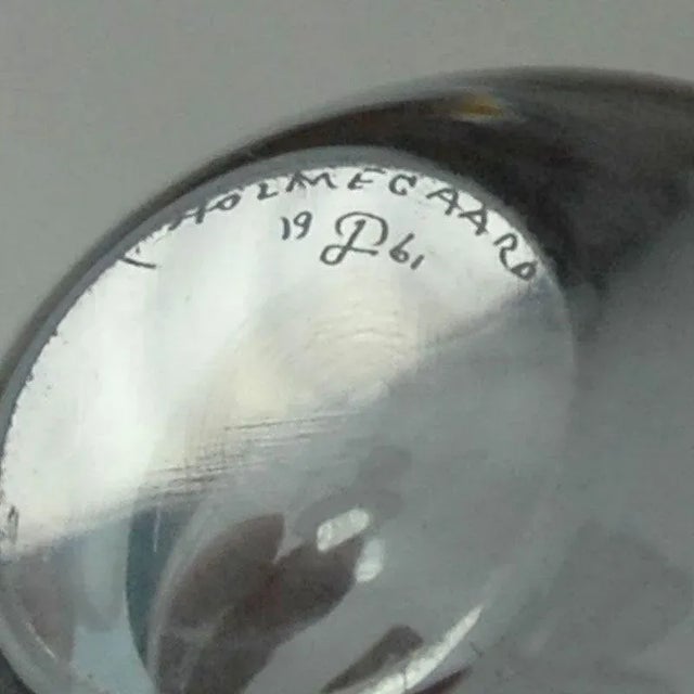 1960s Small Danish Vase by Per Lutken for Holmegaard, 1960s For Sale - Image 5 of 7