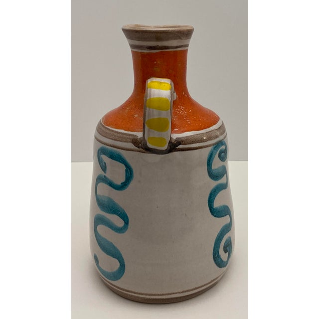 Hand-Painted Mid-Century Modern Ceramic Vase by Giovanni DeSimone For Sale In Miami - Image 6 of 6