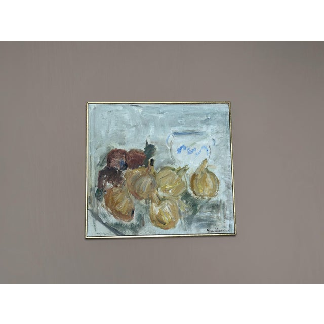 Mid-Century Modern Ylva Hakanson Byström, Fruits, 1960s, Oil on Canvas, Framed For Sale - Image 3 of 18