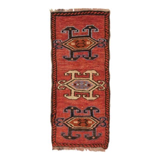 Vintage Mini Turkish Rug For Sale