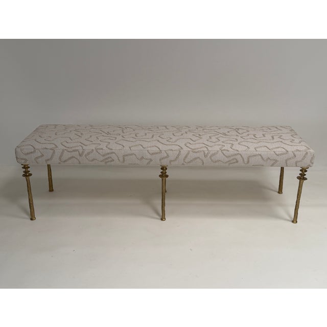 2020s Gold Bronze Organic Design Bench- Sorgue Bench For Sale - Image 5 of 8