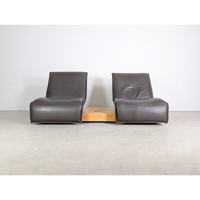 Postmodern Free Motion Sofa in Leather from Koinor For Sale - Image 3 of 17