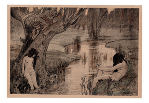 Paul-Albert Laurens, Le Bain des Nymphes, 1898, Lithograph on Paper