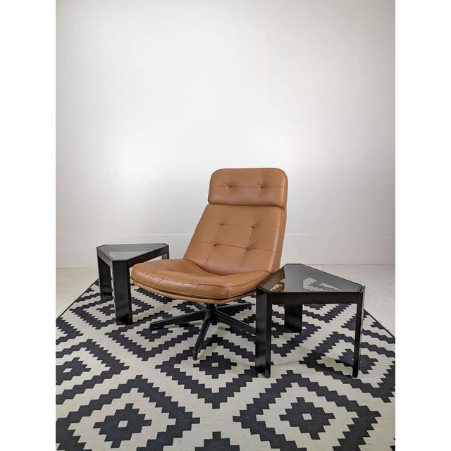 Italian Set of Black Little End, Coffee Tables, Etagere Shelf by Porada Arredi For Sale - Image 10 of 11