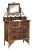 Late 19th Century Antique English Scorched Bamboo/Grasscloth Vanity Dresser For Sale - Image 9 of 9