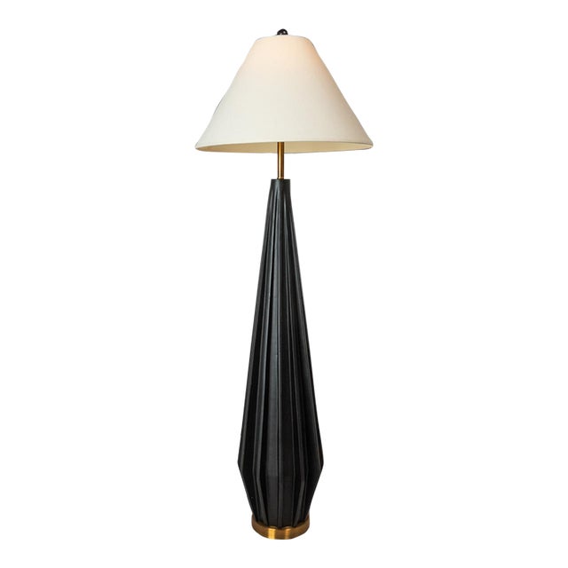 Mid-Century Postmodern Hollywood Regency Sculptural Architectural Floor Lamp by Kelly Wearstler for Corona, Usa, C. 1990s For Sale