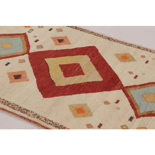 1950s Vintage Gabbeh Tribal Rug With Medallion by Rug & Kilim, Afghanistan, 1950-1959 For Sale - Image 5 of 10